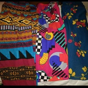 LulaRoe leggings 3 pair kids size L/XL